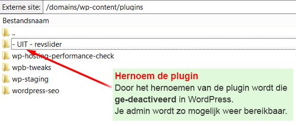 plugin hernoemen