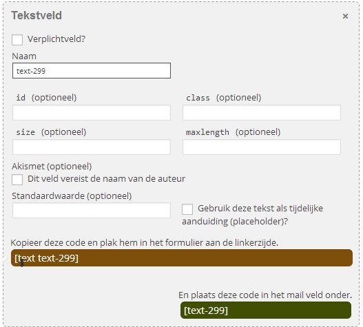contact formulier