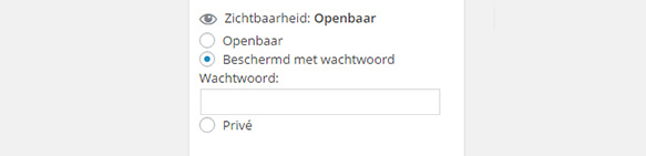 instellen wachtwoord