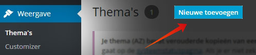 nieuw thema