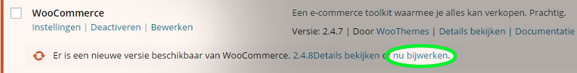 plugin bijwerken