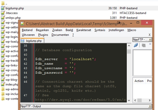 database gegevens