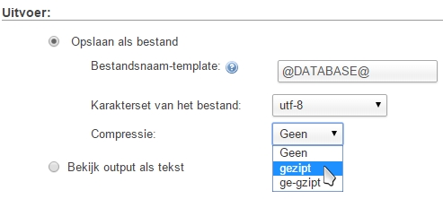 mysql als zip downloaden