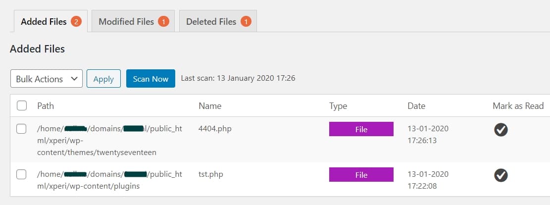 scanner voor wordpress