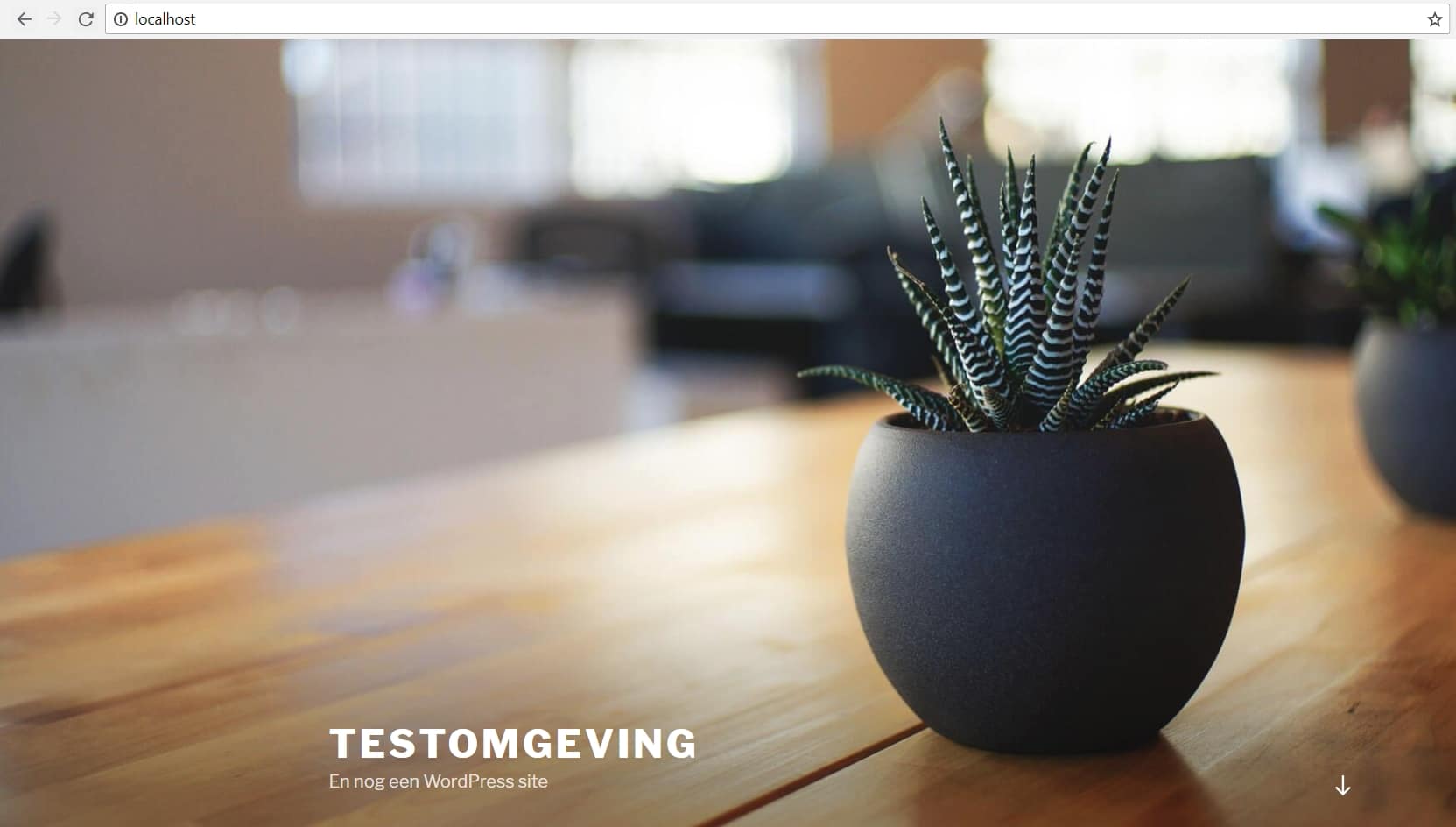 Voorbeeld testomgeving
