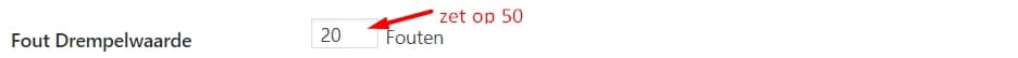 drempelwaarde 404 monitoring