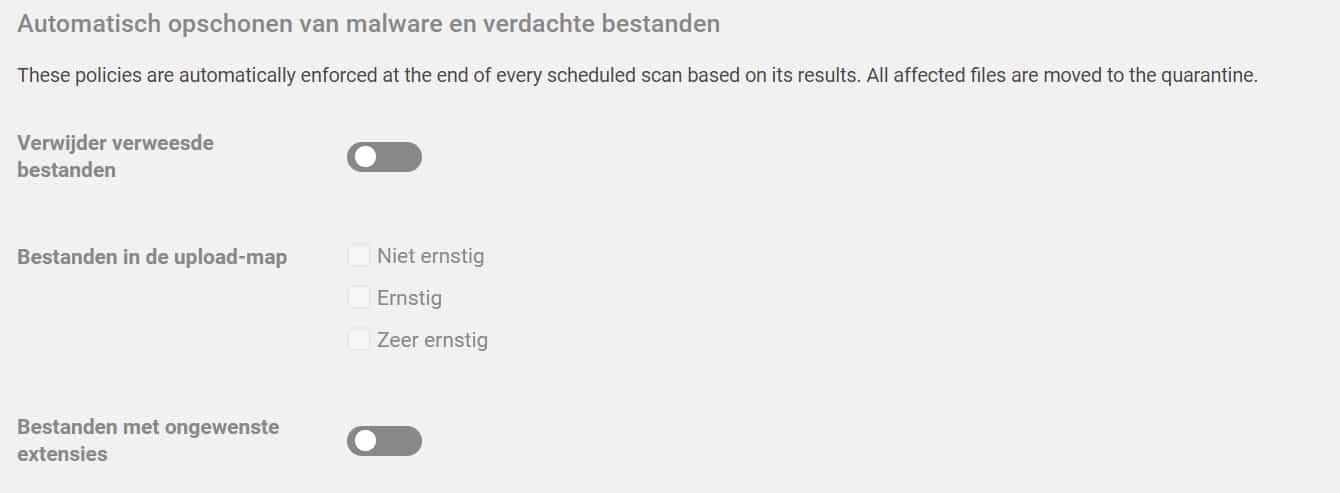 scan opschonen malware