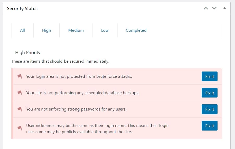 ithemes security vroeger