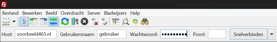 ftp filezilla verbinden