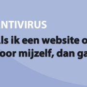 Featured image for Als ik een website op zet.. voor mijzelf, dan gaat dat zo! in category ANTIVIRUS