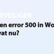 Featured image for Een error 500 in WordPress.. wat nu? in category BEVEILIGEN