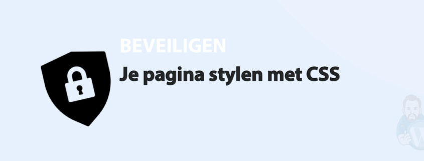 Featured image for Je pagina stylen met CSS in category BEVEILIGEN