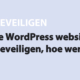 Featured image for Je WordPress website LATEN beveiligen, hoe werkt dat? in category BEVEILIGEN