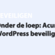 Featured image for Onder de loep: Acunetix WordPress beveiliging in category BEVEILIGEN