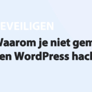 Featured image for Waarom je niet gemakkelijk van een WordPress hack af komt in category BEVEILIGEN