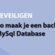 Featured image for Zo maak je een backup van de MySql Database in category BEVEILIGEN