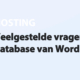 Featured image for Veelgestelde vragen over de database van WordPress in category HOSTING