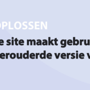 Featured image for Je site maakt gebruik van een verouderde versie van PHP in category OPLOSSEN